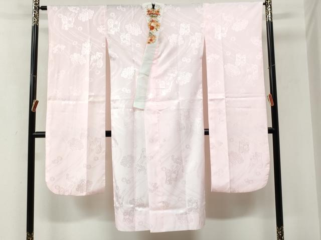 平和屋着物●豪華振袖・長襦袢セット 毬舞花文 暈し染め 金彩 半衿刺繍 正絹 逸品 CABM3826yc