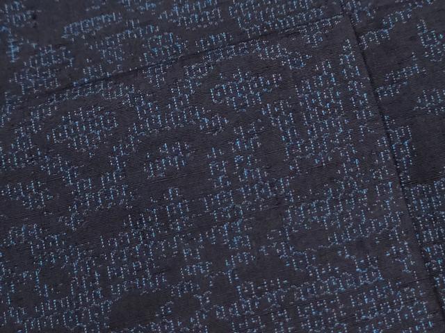 平和屋着物●結城紬 100亀甲 吉祥花唐草文 正絹 逸品 CABM3849yc