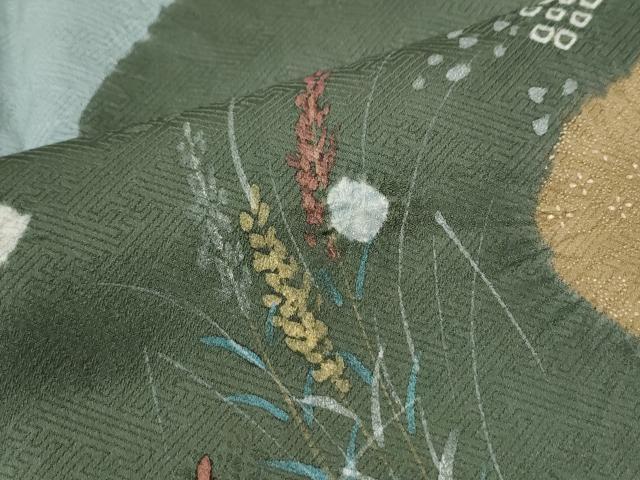 平和屋着物●訪問着 絞り 遠山枝花文 金彩 正絹 逸品 CABM3857yc