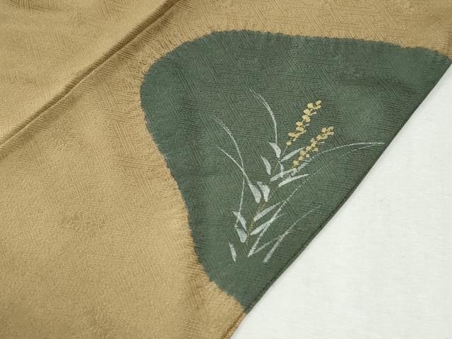 平和屋着物●訪問着 絞り 遠山枝花文 金彩 正絹 逸品 CABM3857yc