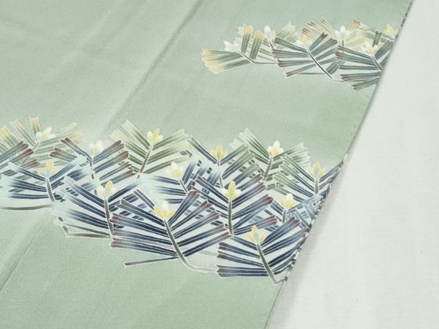 平和屋着物●本加賀友禅作家 片山則夫 訪問着 松葉文 正絹 逸品 CABM3883yc