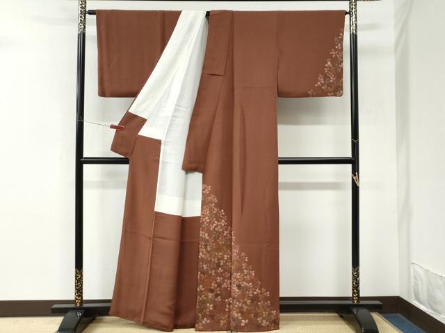 平和屋着物●訪問着 刺繍 ろうけつ染 草花文 正絹 逸品 CABM3885yc