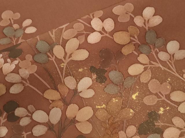 平和屋着物●訪問着 刺繍 ろうけつ染 草花文 正絹 逸品 CABM3885yc