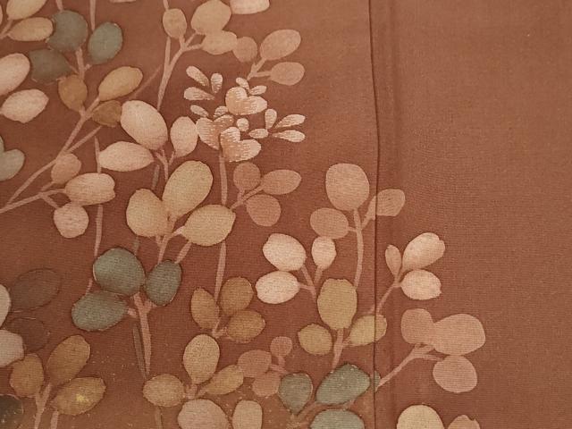 平和屋着物●訪問着 刺繍 ろうけつ染 草花文 正絹 逸品 CABM3885yc