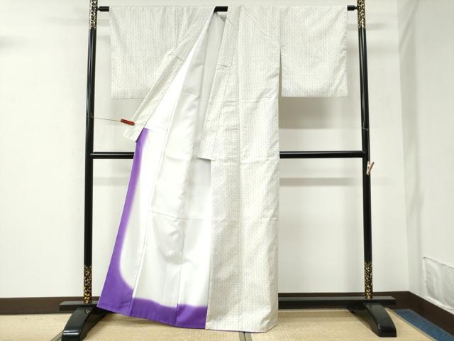 平和屋着物●西陣 三代目市三郎 雅紬 十字絣 証紙付き 正絹 逸品 未使用 CABM3886yc