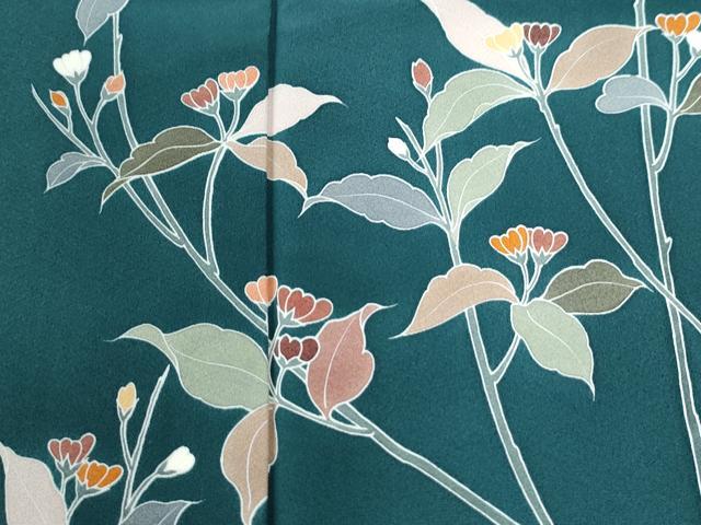 平和屋着物●訪問着 友禅 作家物 枝花文 正絹 逸品 未使用 CABM3898yc