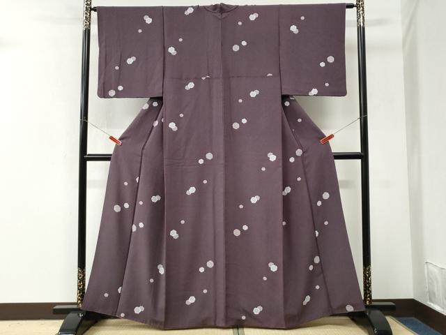 平和屋着物●上質な小紋 雪輪文 正絹 逸品 CABM3906yc