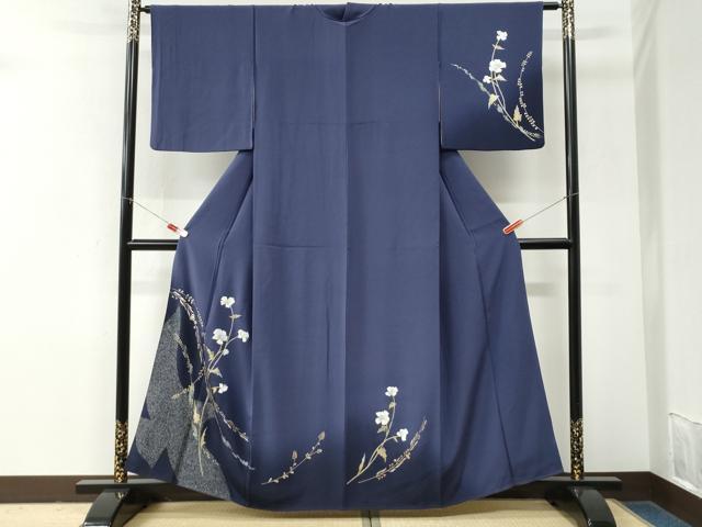 平和屋着物●訪問着 枝花文 暈し染め 金彩 正絹 逸品 CABM3907yc