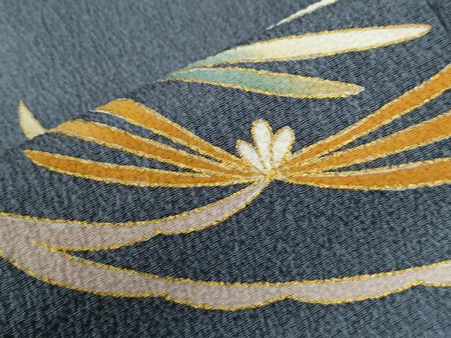 平和屋着物●訪問着 松葉文 金彩 正絹 逸品 CABM3914yc