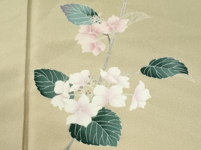 平和屋着物●訪問着 友禅 作家物 枝花文 暈し染め 正絹 逸品 CABM3923yc