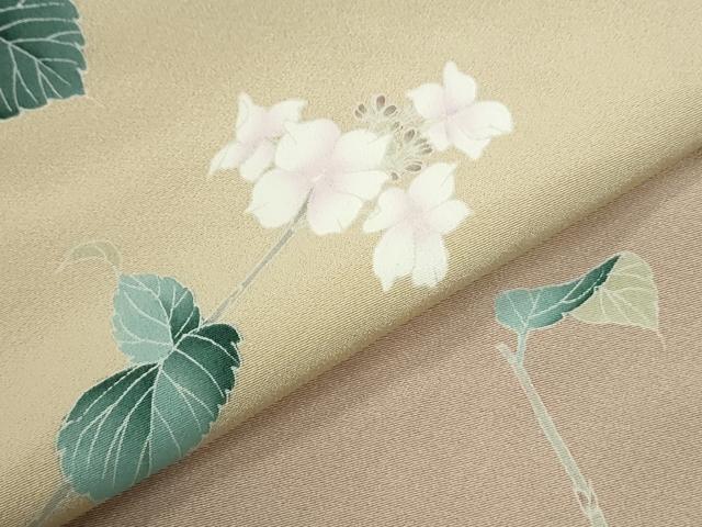 平和屋着物●訪問着 友禅 作家物 枝花文 暈し染め 正絹 逸品 CABM3923yc