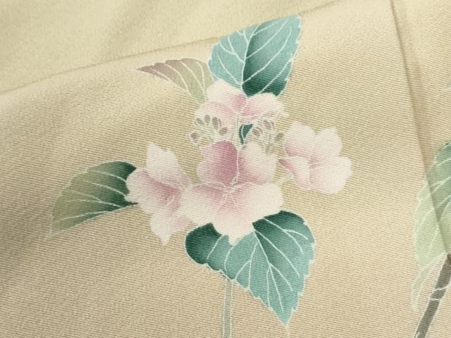 平和屋着物●訪問着 友禅 作家物 枝花文 暈し染め 正絹 逸品 CABM3923yc
