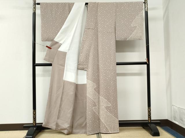 平和屋着物●訪問着 流水舞桜文 正絹 逸品 CABM3928yc