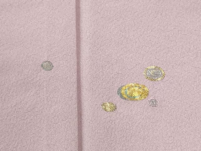 平和屋着物●訪問着 作家物 総駒刺繍 丸文 正絹 逸品 CABM3940yc