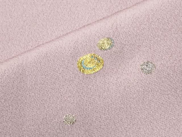 平和屋着物●訪問着 作家物 総駒刺繍 丸文 正絹 逸品 CABM3940yc