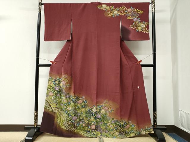 平和屋着物●訪問着 作家物 辻が花 絞り 暈し染め 正絹 逸品 CABM3977yc