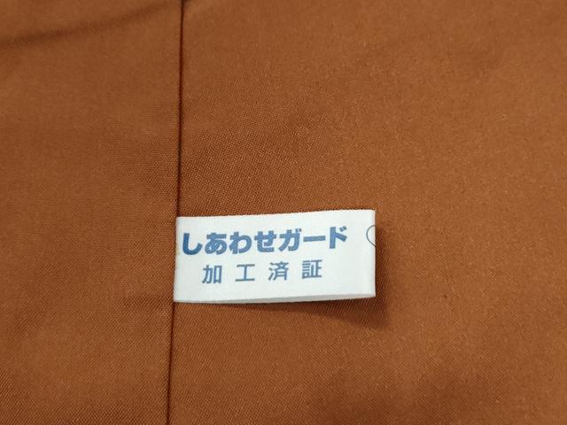 平和屋着物●黄八丈 紬 平織 格子 正絹 逸品 未使用 CABM4006yc