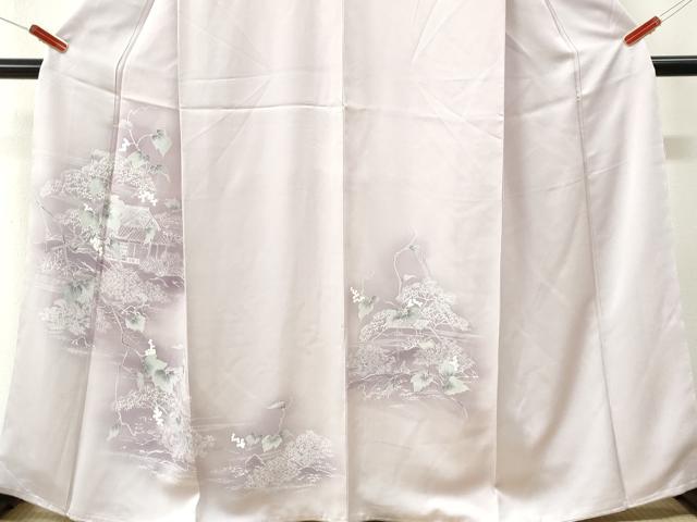 平和屋着物●訪問着 葡萄風景文 暈し染め 正絹 逸品 未使用 CABM4023yc
