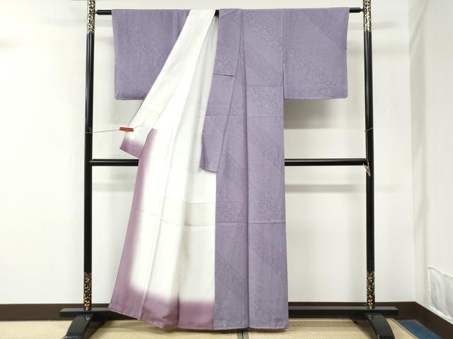平和屋着物●江戸小紋 花唐草文 正絹 逸品 未使用 CABM4024yc