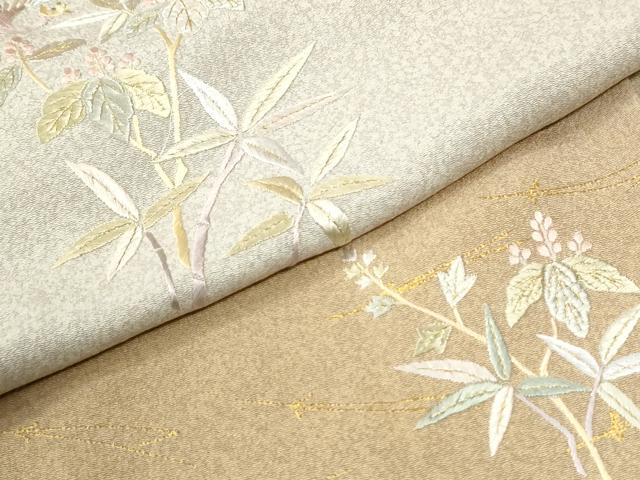 平和屋着物●訪問着 作家物 総刺繍 箔散らし 鳳凰溢れ松葉枝花文 暈し染め 金彩 ますいわ屋扱い 正絹 逸品 未使用 CABM4028yc