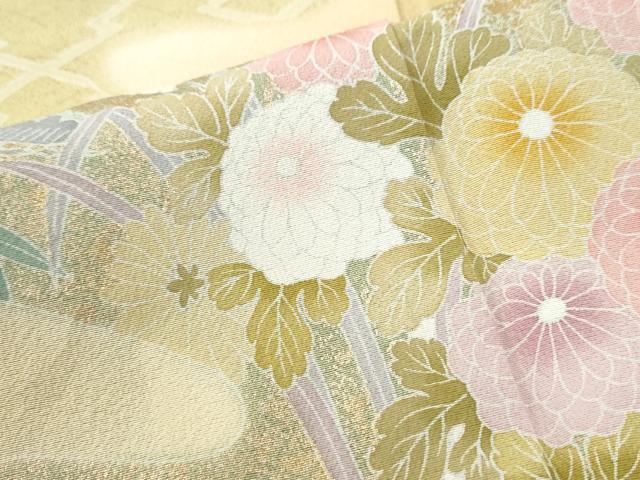 平和屋着物●訪問着 霞草花文 暈し染め 正絹 逸品 CABM4039yc