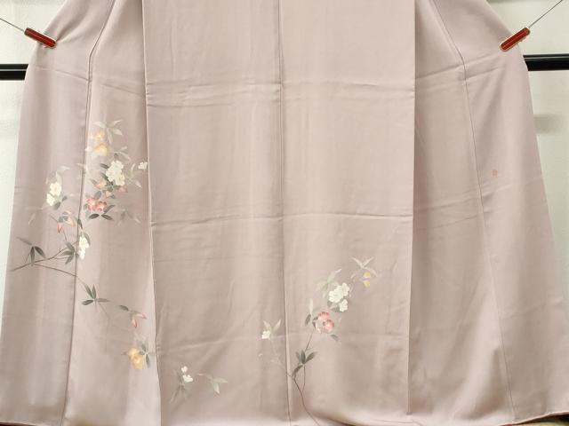 平和屋着物●本加賀友禅作家 南克治 訪問着 枝花文 正絹 逸品 CABM4057yc