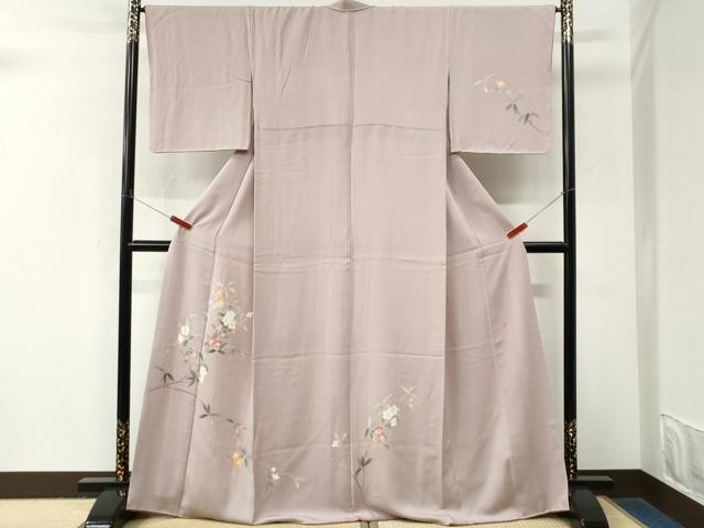 平和屋着物●本加賀友禅作家 南克治 訪問着 枝花文 正絹 逸品 CABM4057yc