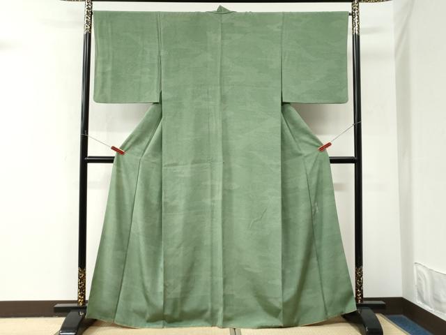 平和屋着物●重要無形文化財 人間国宝 中村勇二郎 江戸小紋 エ霞遠山吉祥花文 正絹 逸品 CABM4073yc