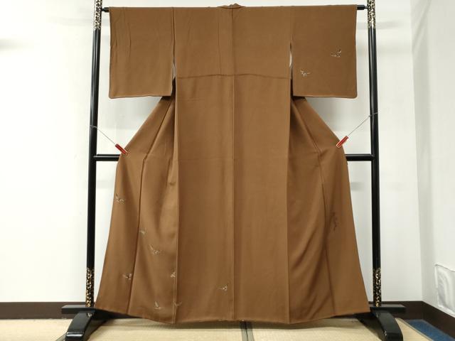 平和屋着物●染色作家 斉藤三才 訪問着 三才鳥 正絹 逸品 CABM4076yc