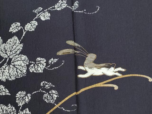 平和屋着物●訪問着 刺繍 跳兎蔦の葉文 金彩 鈴乃屋扱い 正絹 逸品 CABM4086yc