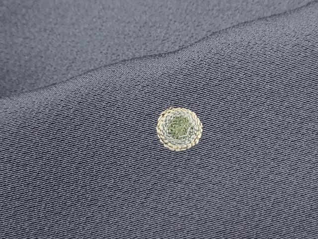 平和屋着物●上質な小紋 総刺繍 丸文 ますいわ屋扱い 正絹 逸品 CABM4087yc
