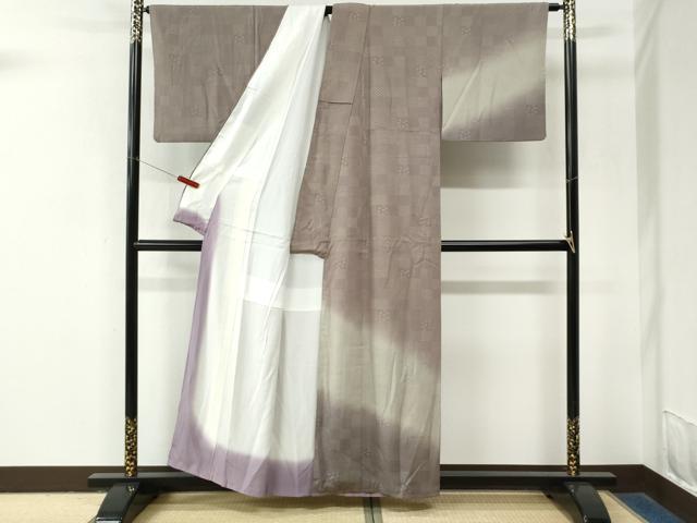平和屋着物●訪問着 江戸小紋 吉祥花文 暈し染め 正絹 逸品 CABM4091yc