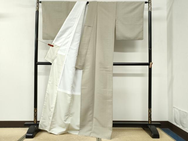 平和屋着物●江戸小紋 角通し 洗える着物 CABM4097yc