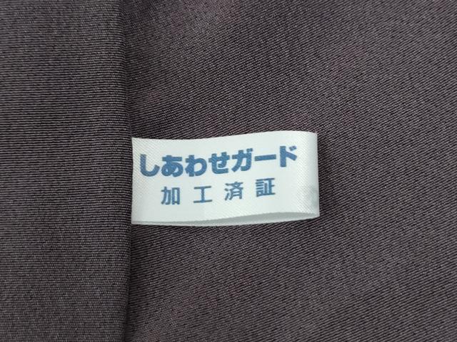 平和屋着物●訪問着 駒刺繍 枝橘梅花文 暈し染め 黒地 金彩 正絹 逸品 CABM4109yc