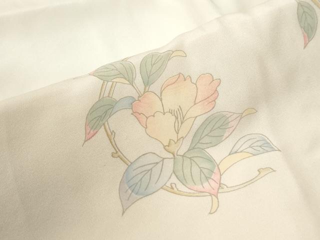 平和屋着物●長襦袢 袷 草花文 暈し染め 正絹 逸品 CABM4112yc