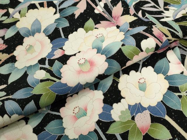 平和屋着物●豪華黒留袖 友禅 作家物 花鳥文 正絹 逸品 CABM4117yc