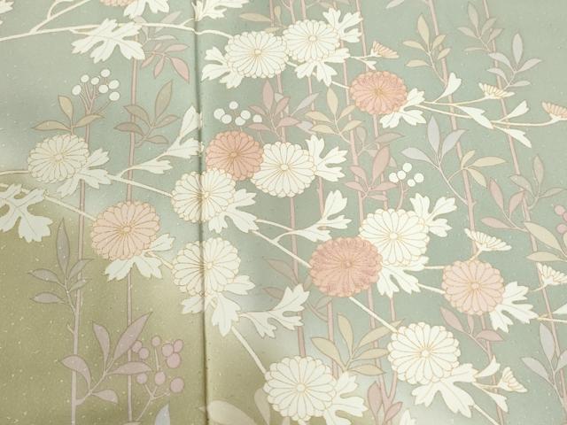 平和屋着物●訪問着 枝菊文 暈し染め 金彩 正絹 逸品 未使用 CABM4123yc