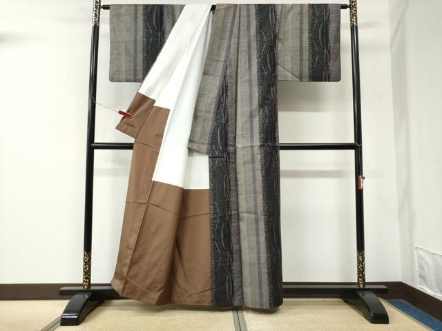 平和屋着物●本場大島紬 9マルキ 吉祥間道 正絹 逸品 CABM4150yc