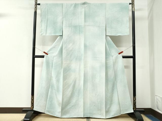 平和屋着物●上質な小 地紋起こし 草木文 暈し染め紋 正絹 逸品 未使用 CABM4151yc