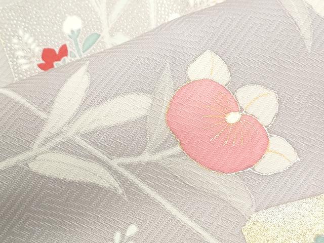 平和屋着物●訪問着 色紙枝橘花文 暈し染め 金銀彩 正絹 逸品 未使用 CABM4152yc