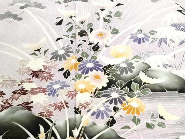 平和屋着物●訪問着 作家物 浜松花文 暈し染め 正絹 逸品 未使用 CABM4157yc