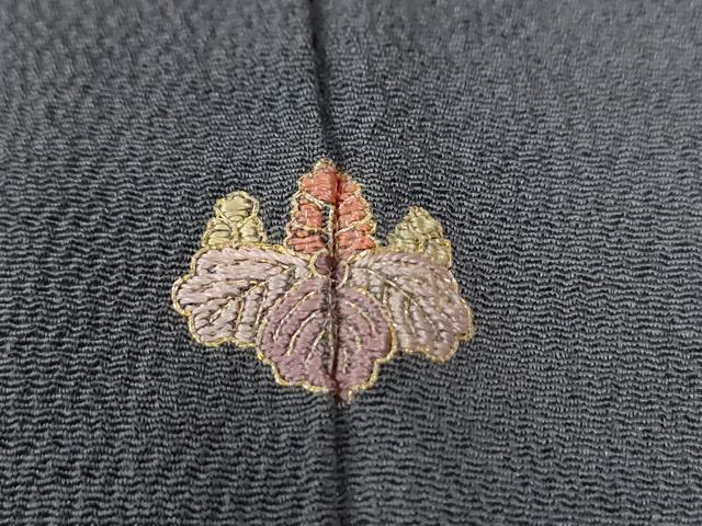 平和屋着物●訪問着 草花文 暈し染め 金彩 鬼しぼ縮緬 正絹 逸品 CABM4173yc