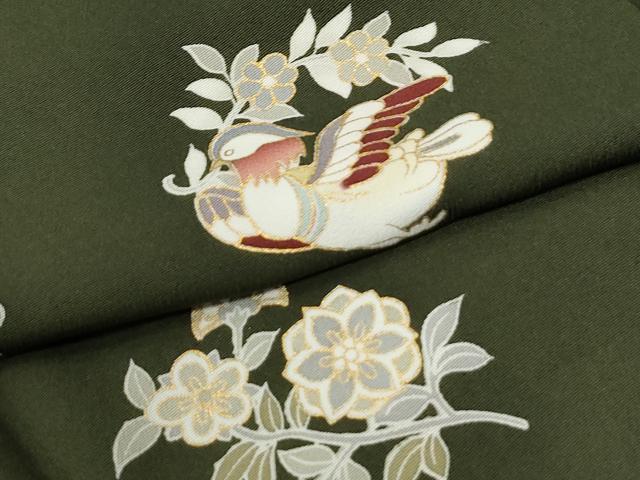 平和屋着物●色留訪問着 作家物 駒刺繍 飛鳥花唐草文 金彩 正絹 逸品 CABM4201yc
