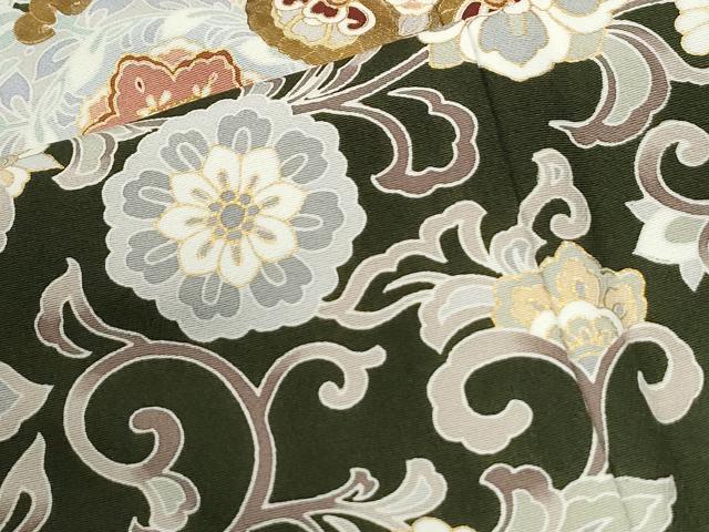 平和屋着物●色留訪問着 作家物 駒刺繍 飛鳥花唐草文 金彩 正絹 逸品 CABM4201yc