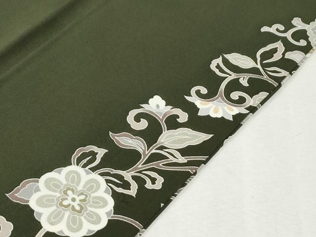 平和屋着物●色留訪問着 作家物 駒刺繍 飛鳥花唐草文 金彩 正絹 逸品 CABM4201yc