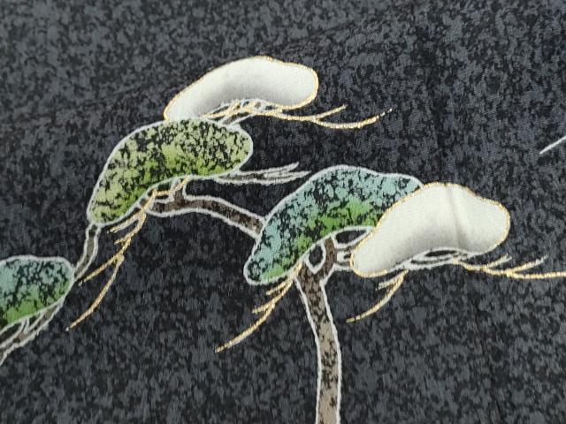 平和屋着物●京友禅の第一人者 松井青々 訪問着 浜松文 暈し染め 金彩 正絹 逸品 CABM4224yc