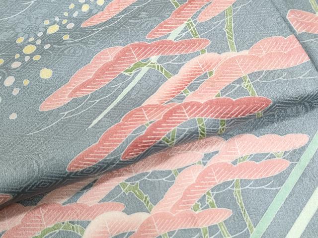 平和屋着物●名門・上野家 上野街子 清染居 訪問着 松 正絹 逸品 CABM4234yc