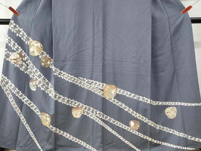 平和屋着物●訪問着 駒刺繍 草花文 金彩 ますいわ屋扱い 正絹 逸品 CABM4240yc