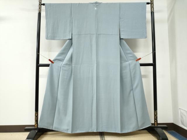 平和屋着物●上質な色無地 紋意匠 秘色色 正絹 逸品 CABM4247yc