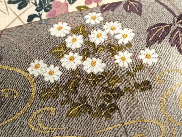 平和屋着物●訪問着 流水草花文 暈し染め 金彩 正絹 逸品 CABM4260yc